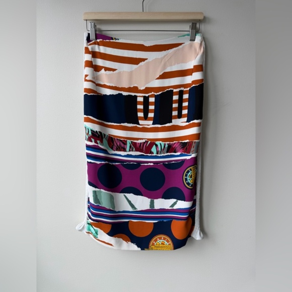 LAST CHANCE Kenzo Paris Midi Skirt with Ruffled Sides